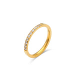 Zirconia Halo Ring