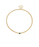 Emerald Halo Necklace