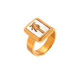 White Palm Ring