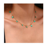 Green Hearts Necklace