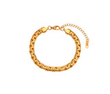Golden Grid Bracelet