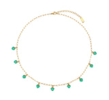 Green Hearts Necklace