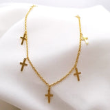 waterproof golden anklet