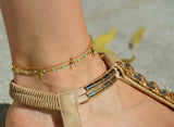 Model foot featuring anklet
