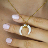 White Moon Necklace