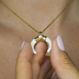 White Moon Necklace