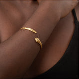 Gold Snake Cuff