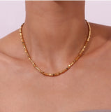 Gold Cube Necklace