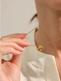 Golden Rose Necklace