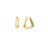 Gold Triangle Earrings