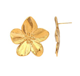 Gold Flower Earrings