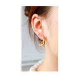 Golden Twist Earrings