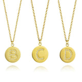 All Zirconia Letter Necklaces