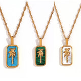 White Palm Necklace