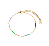 Rainbow Enamel Bracelet