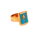 Turquoise Palm Ring