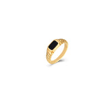 Dainty Onyx Signet Ring