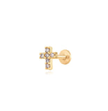 Zircon Cross Piercing