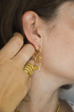 Golden Snake Earrings