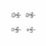 Radiant Moissanite Studs