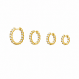 Moissanite Sparkle Hoops