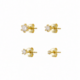 Radiant Moissanite Studs