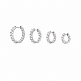 Moissanite Sparkle Hoops