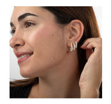 Moissanite Sparkle Hoops
