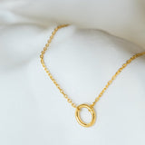 Dainty 18k gold on stainless steel waterproof bracelet