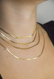 Thin Herringbone Necklace
