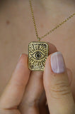 Gold Eye Necklace